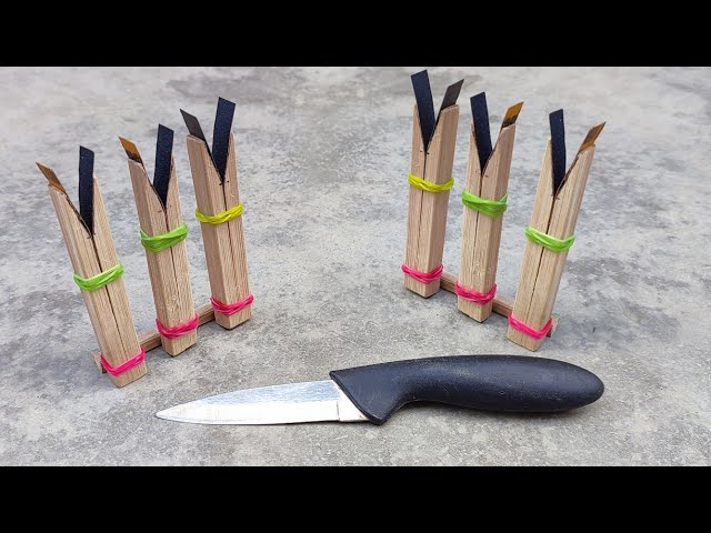 Knife Like Razor Sharp in 1 Minute😲|| Sharpen Your knife in 1 minute with this wooden tool