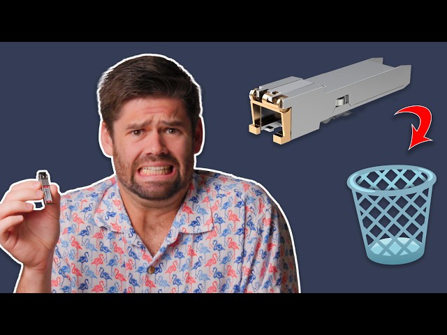 Stop buying SFP to RJ45 Adapters