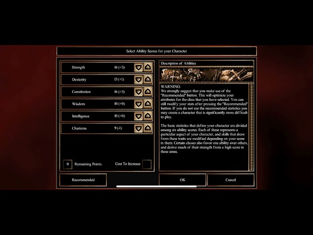 Neverwinter Nights Character Optimization