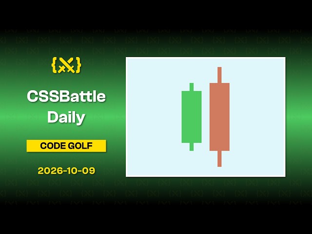 {⚔️} CSS Battle Daily | 2026-10-09 | Code Golf #CSSBattleDaily #cssbattles #cssbattle #css #coding