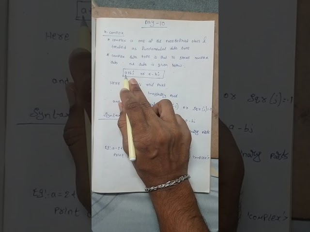 Complex data type DAY-10