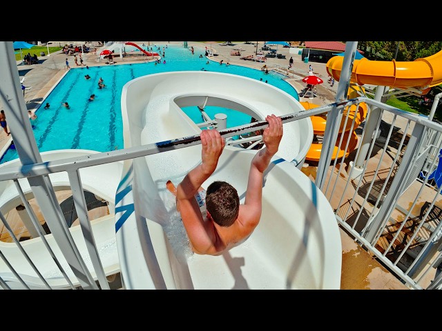 White Body Slide at Del Norte Aquatic Facility Hobbs NM