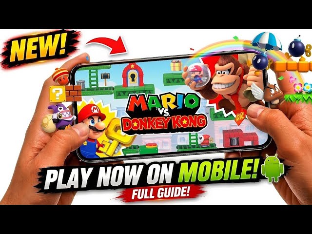 How to play Mario Vs Donkey Kong On Android 🔥 - full Guide!!