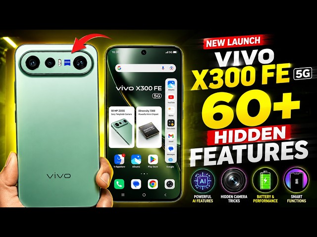 😳 Vivo X300 FE 5G Secret Features Nobody Told You! | 60+ Hidden Features 🔥(Hindi)