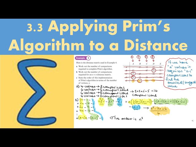 3.3 Applying Prim's algorithm to a distance matrix (DECISION 1 - Chapter 3: Algorithms on graphs)