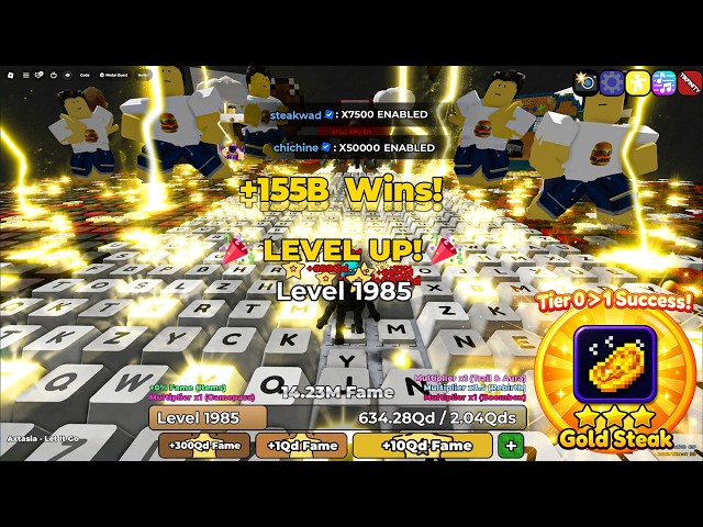 I RECEIVED MEGA GIFTS IN ADMIN ABUSE +1 Speed Keyboard Escape Roblox