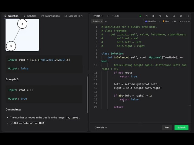 Neetcode 150 | Balanced Binary Tree