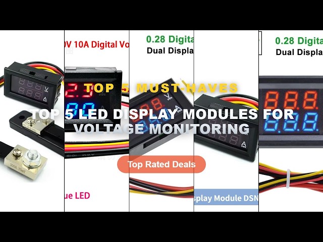 Top 5 Best Top 5 LED Display Modules For Voltage Monitoring (Must Have!) - 1/5PCS Digital Voltmeter