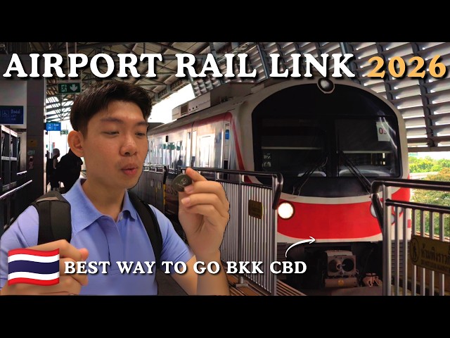 Bangkok Airport Rail Link Full Guide🇹🇭 The Best Way From BKK Airport to City !