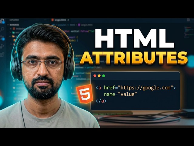 4. Html Attributes  #HTML5 #WebDevelopment#CodingForBeginners #Frontend #TechTutorial #LearnToCode