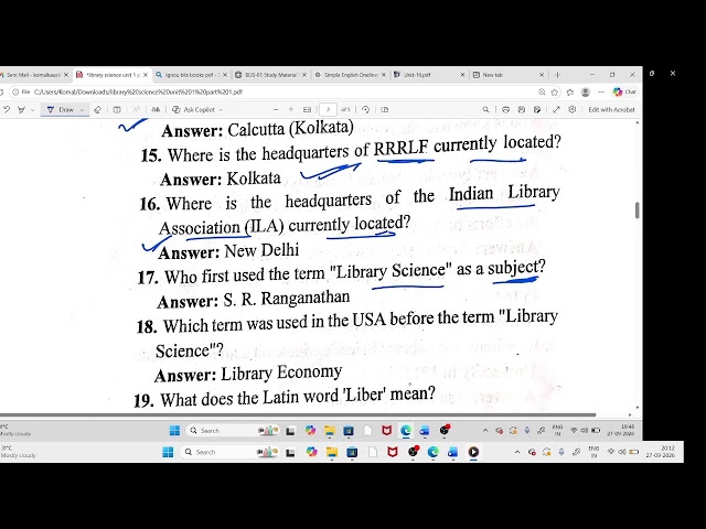 *BIHAR LET LIBRARY SCIENCE | SET-1 | 50+ Important One Liner Questions | FREE BATCH | Amir Kishore B