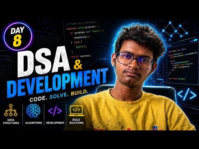 Practice DSA Beginner Level Day 8 | Coding | DSA | Development