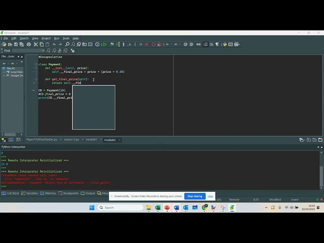 Python - OOP - Encapsulation Made Easy (Examples)