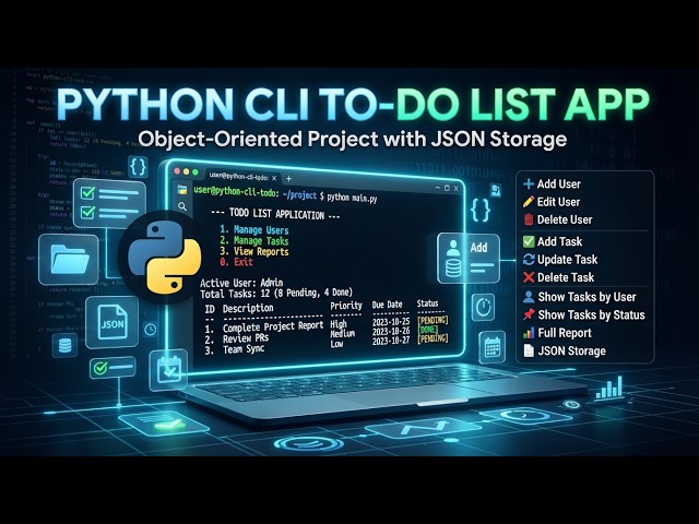 Python To-Do List with OOP: Add, Edit, Delete & Report Tasks