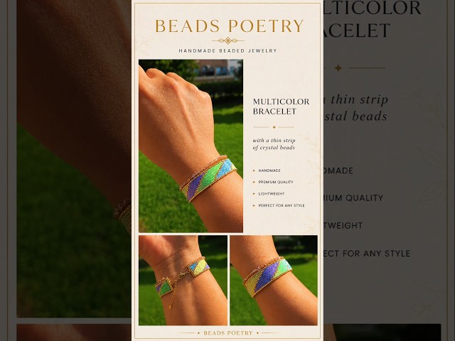Colorful Beaded Bracelet  Handmade Jewelry #shorts #beadspoetry #handmadejewelry #beadedjewelry