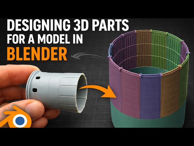 Designing 3D parts for a model in Blender- Tutorial Level: Expert