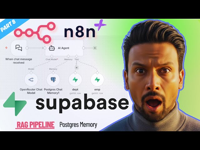 08 How to setup Supabase RAG and Postgres Memory in n8n