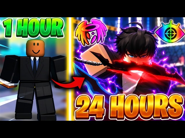 I Spent 24 Hours Going NOOB to PRO in Anime Zero (Roblox)