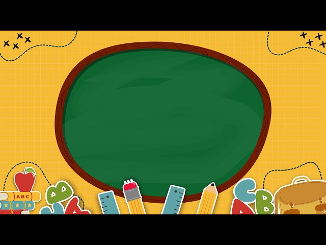 Hd Back To School Background Animation l Free Video Background l Virtual/Online Classroom