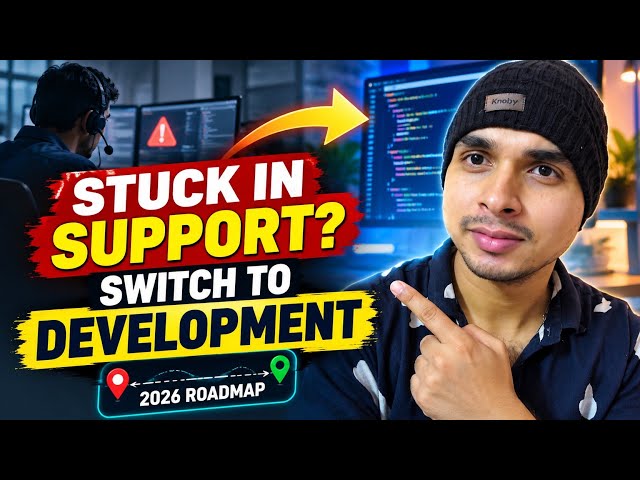 Stuck in IT Support? Here’s How You Can Become a Developer #tcs #capgemini #infosys #cognizant