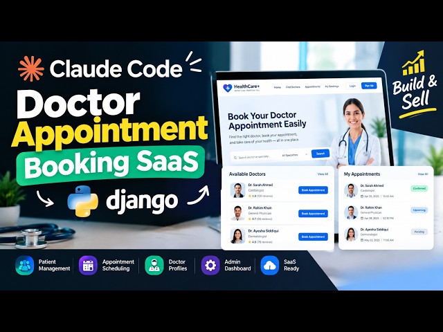 I Built a COMPLETE Doctor Appointment Booking SaaS with Claude Code 🤯 | Django AI Project