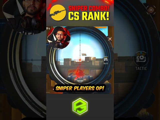 BEST Sniper Combo for CS Rank Push 🔥 | Free Fire MAX