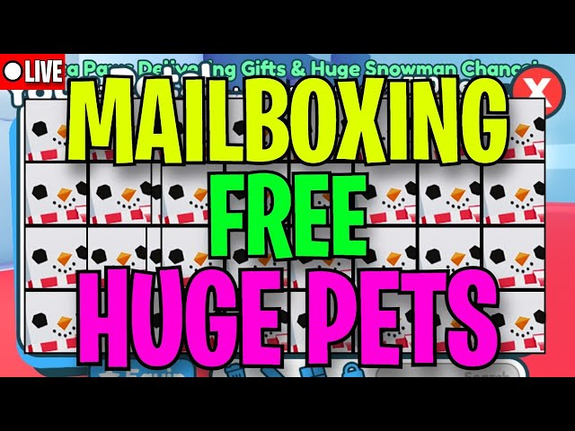 🔴LIVE MAILBOX GIVEAWAY🔴 FREE HARDCORE LUCKI DOMINUS! NEW LUCKY BLOCK UPDATE (PET SIMULATOR X)