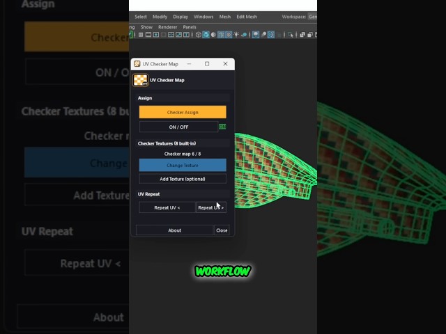 Stop Assigning Checker Maps Manually in Maya #maya3d #modelingtips #3dmodeling