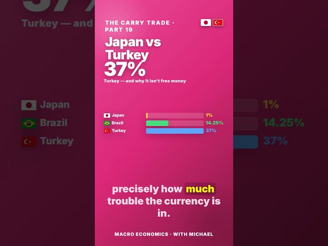 The Carry Trade —  Borrows in Yen