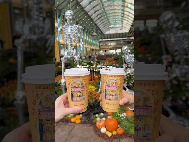 The prettiest coffee cups are back in London 🍁☕️ #thingstodoinlondon #autumn #londoncafe