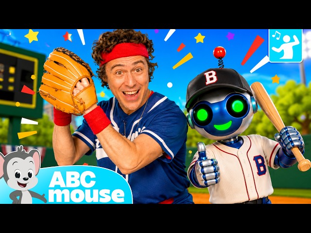 Baseball Movement Song for Kids ⚾ | Pitching, Batting & Running | ABCmouse