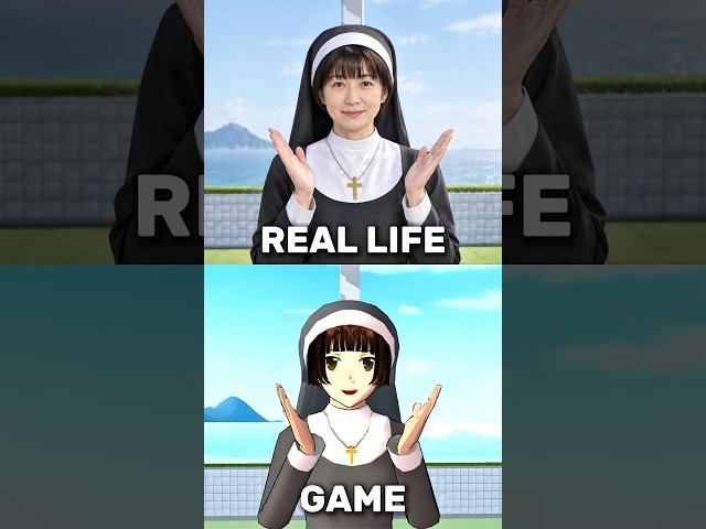 Sakura NPCs in Real Life ✨ Game VS Real Life #sakuraschoolsimulator #shorts #trending #viral #video