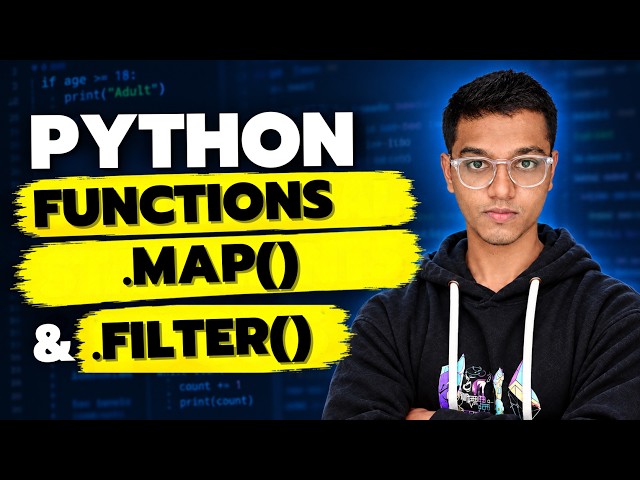 Python For Machine Learning – Part 4 | Functions, Lambda Function, .map(), .filter()