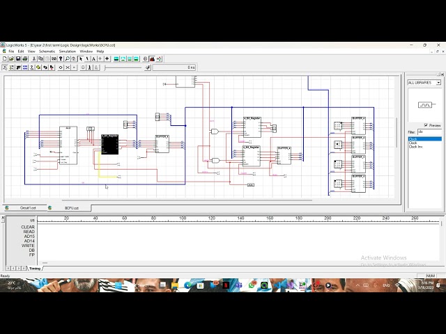 LogicWorks - LAB4 - Micro Processor - part 1
