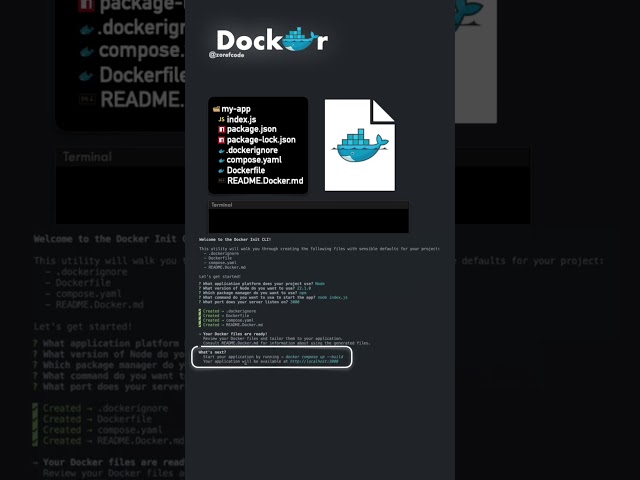 🚀 Dockerize your app in minutes #coding