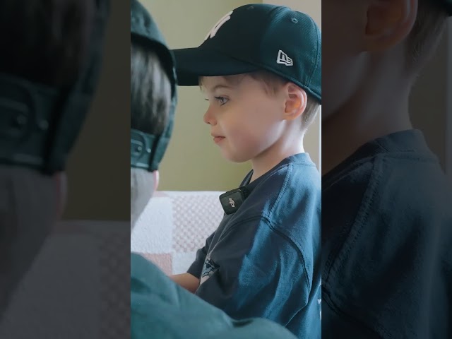 Walker gets a facetime from Aaron Judge #aaronjudge #yankees #bostonchildrenshospital