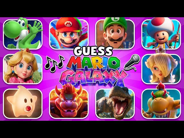 Guess Super Mario Galaxy 2026 by Voice 🎙️🍄🎬 Mario, Yoshi, Rosalina, Peach