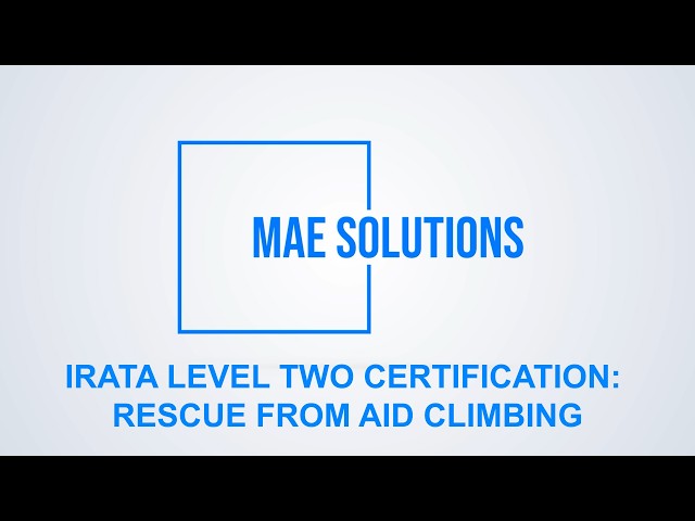 IRATA Level 2 – Rescue from Aid