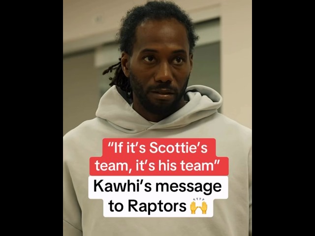 Kawhi taking BACK SEAT to Scottie👀