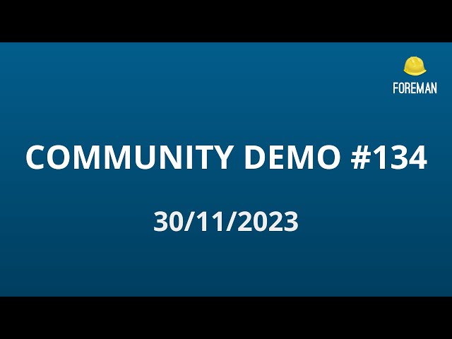 Foreman Community Demo #134
