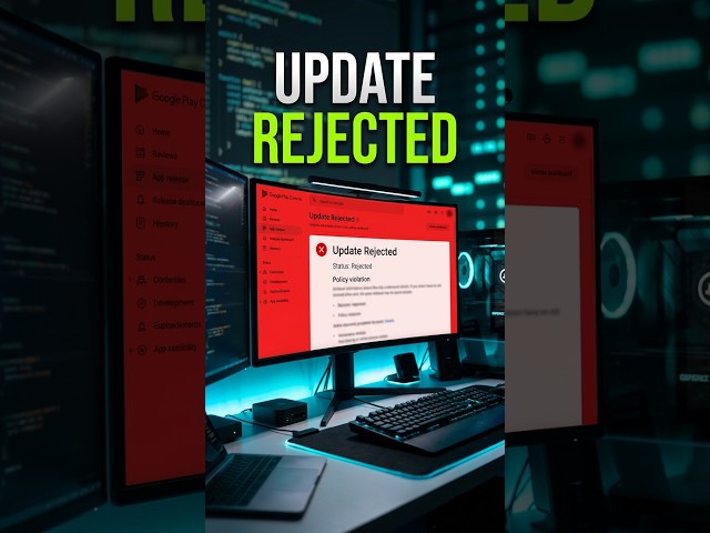 Play Store Rejected Your App Update? Do This! 🚨 #shorts #androiddev #playconsole