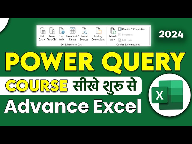 Learn POWER QUERY step by step in Hindi – Advance Excel