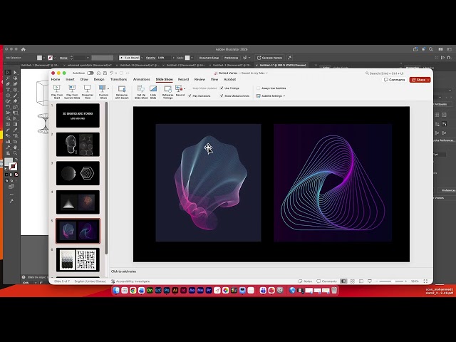 Adobe Illustrator wireframe drills