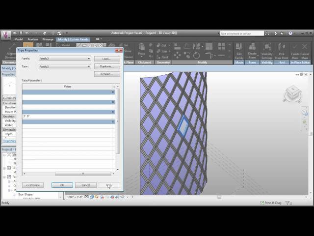 Vasari Advanced Skills - Curtain Panels