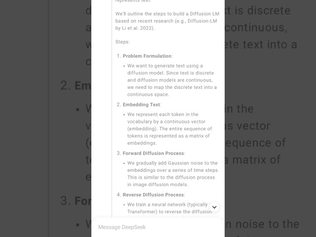 creating diffusion LLM using manush AI
