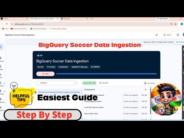 BigQuery Soccer Data Ingestion #GSP848 #qwiklabsarcade2026 