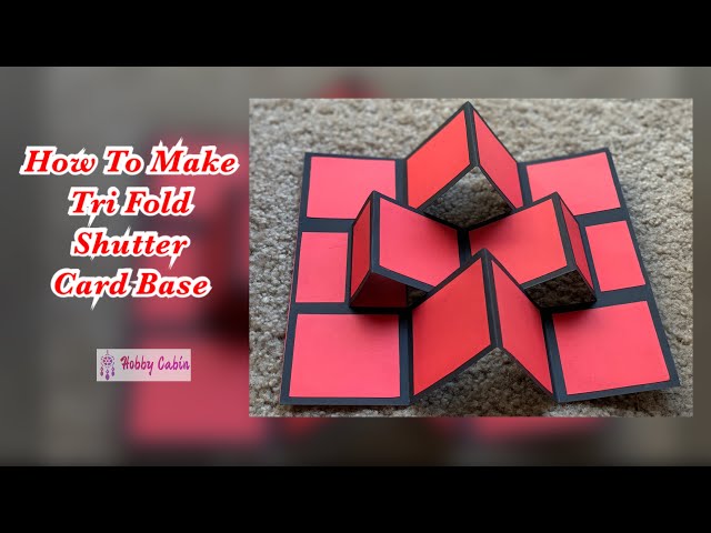 Tri Fold Shutter Card Base - DIY Paper Crafts - Greeting Card