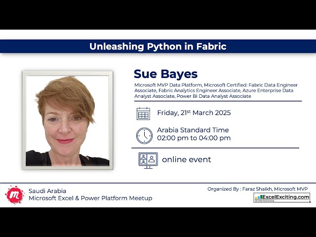 Unleashing Python in Fabric with Sue Bayes