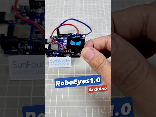Arduino OLED Robot Eyes 👀🤖#arduino  #oled  #arduinoprojects  #diyelectronics