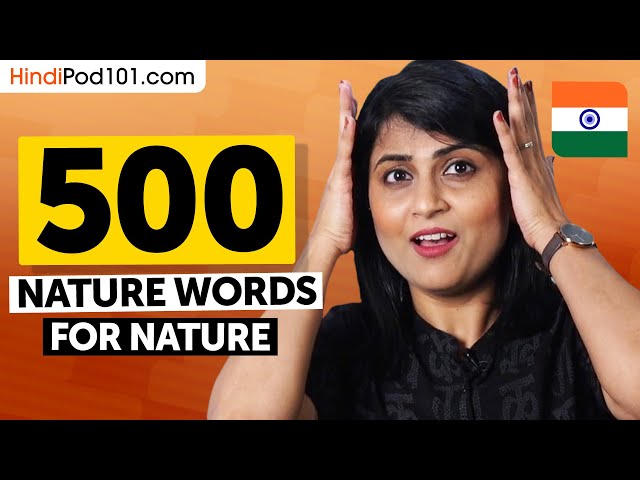 Hindi Nature Words for Nature Lovers!
